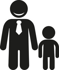 parent figure silhouette black icon