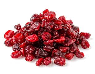 Heap of dried cranberries