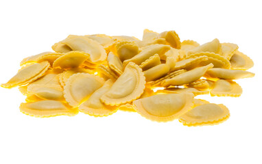 Italian ravioli isolated