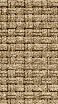 Intricate Natural Fiber Woven Texture