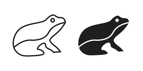 Frog icon vector sign symbol