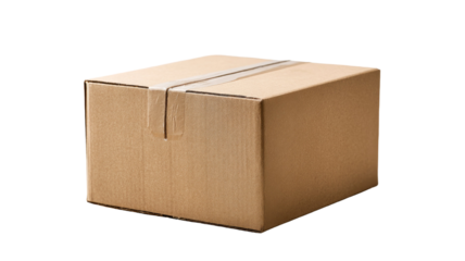 cardboard box isolated on white background