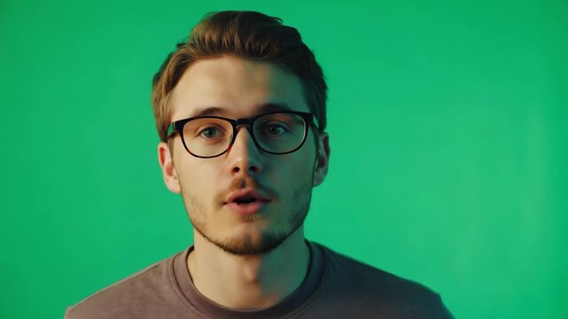 Junger Mann mit Brille &ndash; Portr&auml;t eines modernen, selbstbewussten Mannes