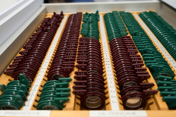 Trial lens set for vision testing and eye exam