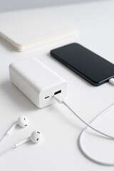 Fototapeta premium PowerBankChargingPhone