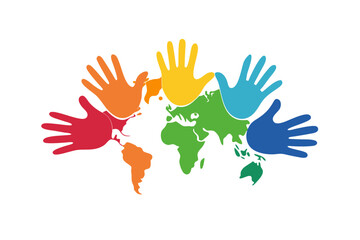 Obraz premium colorful hand prints