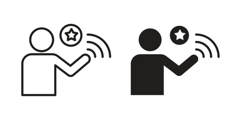 Influencer icon vector sign symbol
