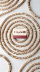 Inclusive Concept with Rope Arrangement and Text Message