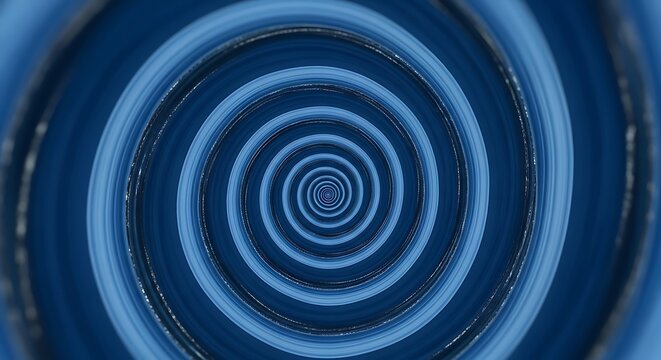 Hypnotic spiral tunnel of blue, mesmerizing and captivating. - Powered by Adobe