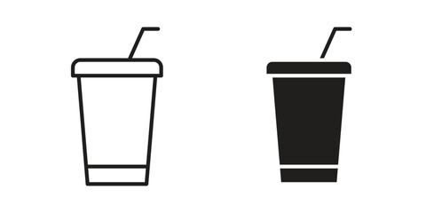 Milkshake icon vector sign symbol