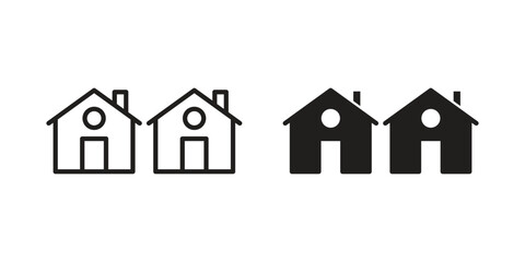 Neighborhood icon vector sign symbol