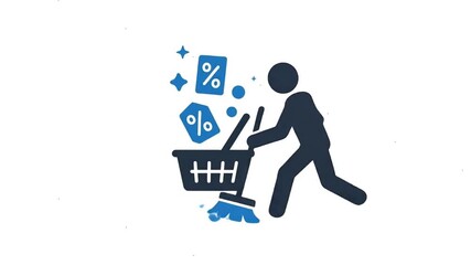 Discount Shopping Rush Icon