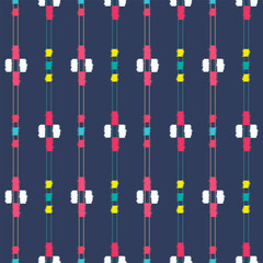 Japanese Cross Stripe Vector Seamless Pattern