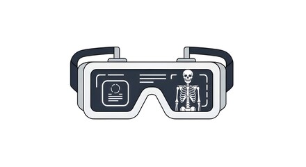 virtual reality medical scan headset anatomy data