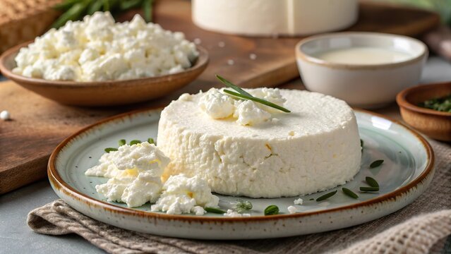 Explore the creamy texture of ricotta layered with cottage cheese for a delightful culinary experience