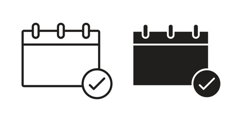 Reservation icon vector sign symbol
