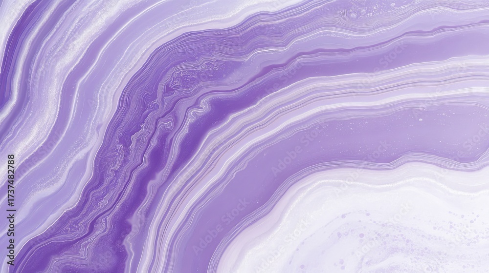 Wall mural elegant lavender abstract agate art background with swirling patterns and decorative textures