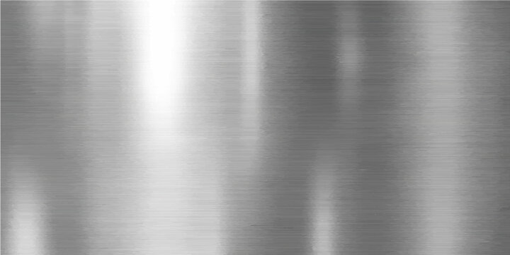 A sleek brushed metal texture provides a polished silver and gray metallic background for an industrial surface plate