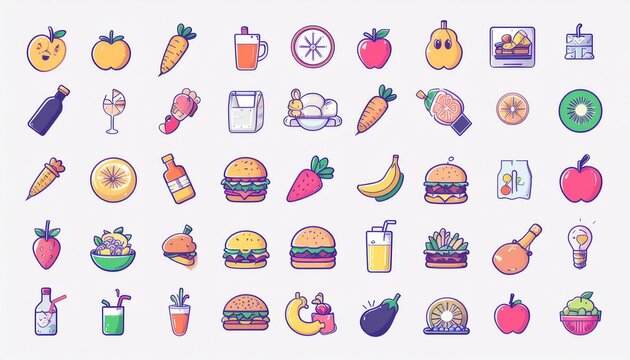 set of food