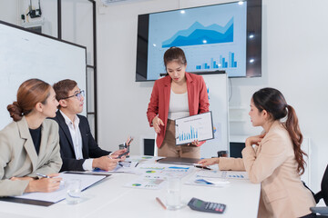 business people working in a meeting
