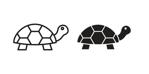Tortoise icon vector sign symbol