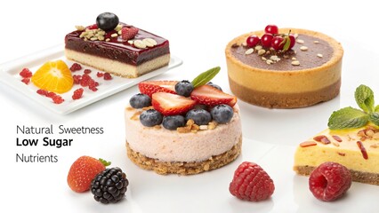 Delightful dessert ideas showcasing natural sweetness and low sugar for nutritious indulgence