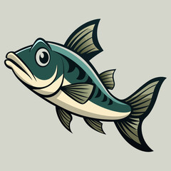 Fototapeta premium fish on a white background