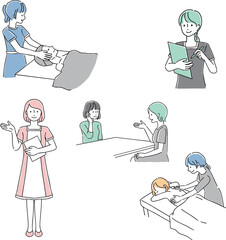 エステサロンでのシーン