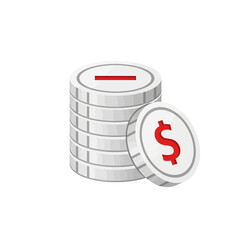 Secure your financial future by saving money, symbolizing growth and prosperity with a stack of coins and a dollar sign.