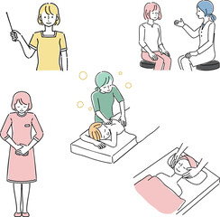 エステサロンでのシーン