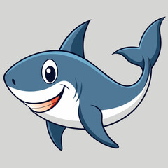 cartoon shark vector illustration