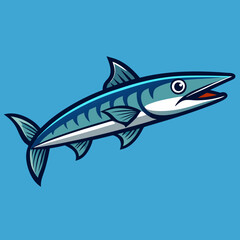 Naklejka premium vector illustration of a fish
