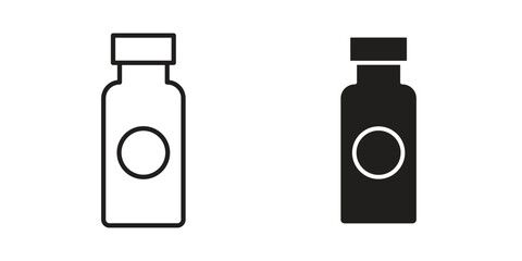 Water bottle icon vector sign symbol