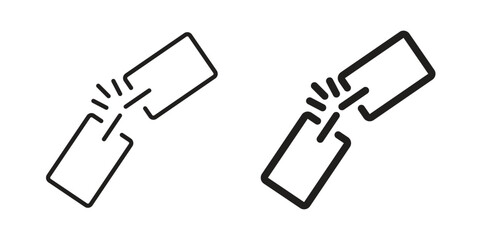 Weak icon vector sign symbol