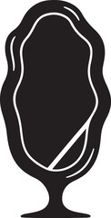Miror icon silhouette
