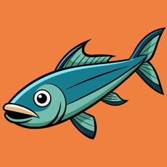 fish on a white background