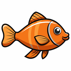 goldfish isolated on white background