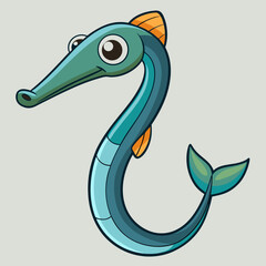 vector illustration of a cartoon snake