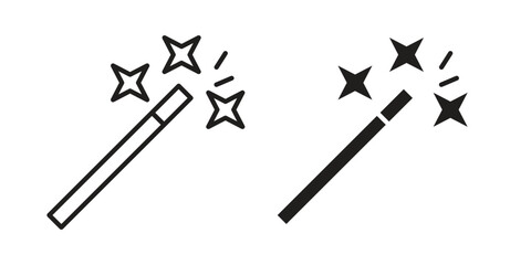 Wand icon vector sign symbol