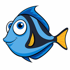 cartoon fish vector illustration