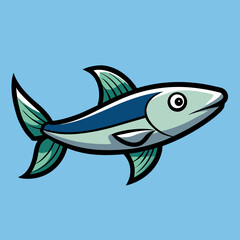 vector illustration of a fish