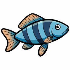 fish on a white background