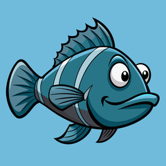 fish on a white background