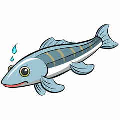 fish on a white background