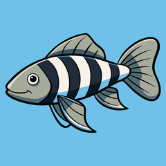 vector illustration of a fish