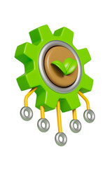 친환경 녹색 에너지 기술 아이콘 Eco Friendly Green Energy Technology Icon 