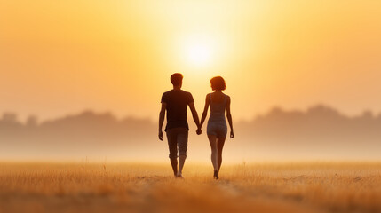 Walking Hand-in-Hand into the Sunset..