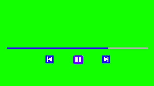 music video play bar  black background  video music play bar animation.
media player progress timeline bar  scroll bar  Audio music bar icon overlay song or video  4k video.
