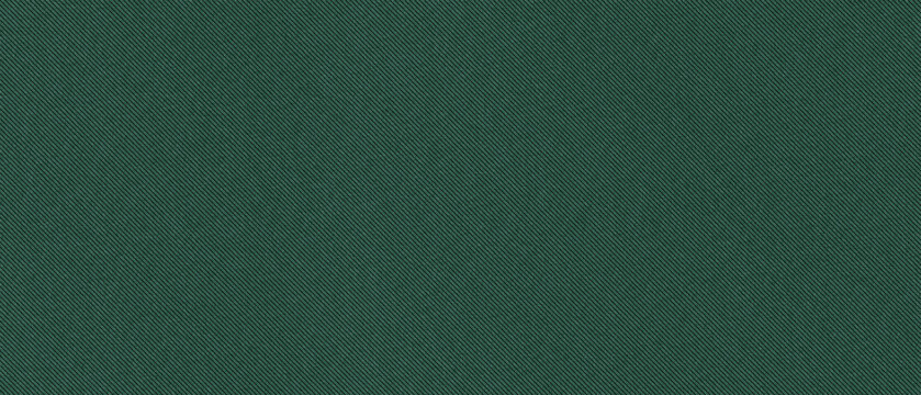 Seamless dark green twill fabric texture. Solid textile background with a subtle diagonal woven pattern. Ideal for fashion, apparel, and industrial designs.