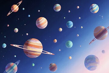 planets in space